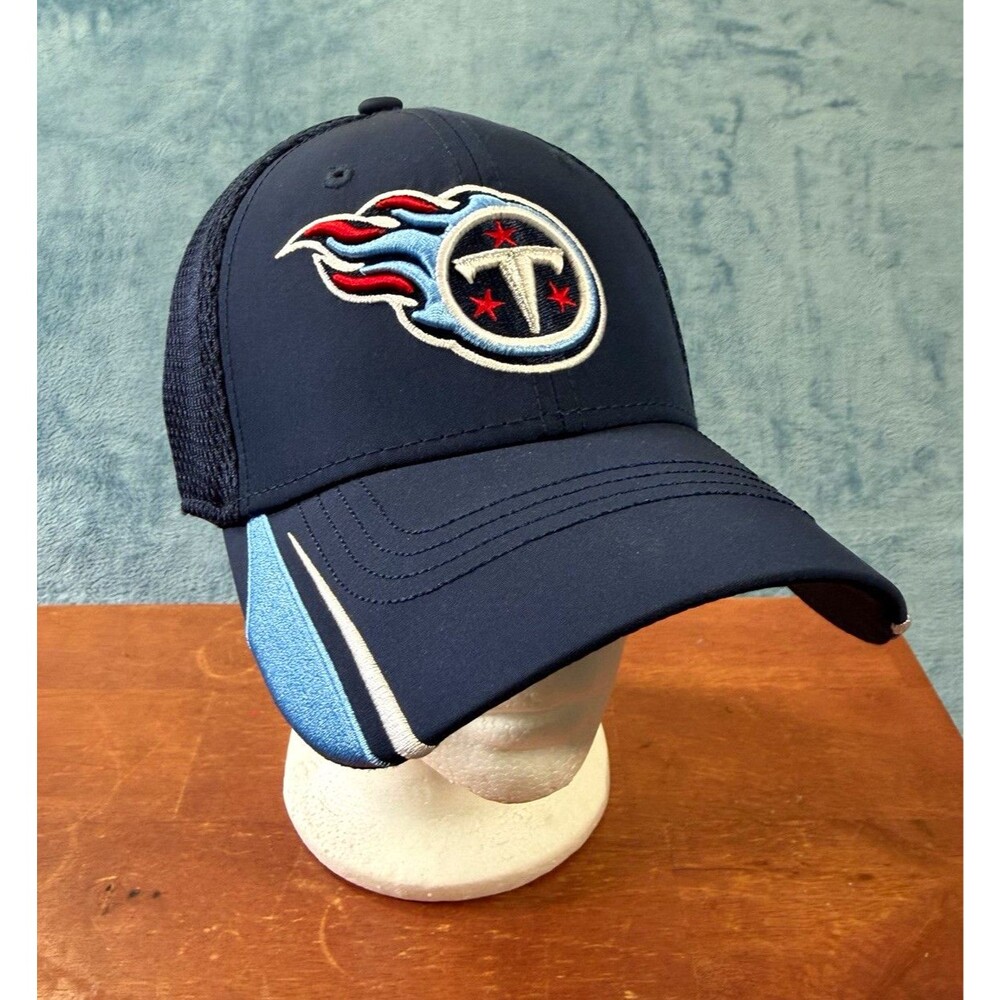 New Era 39THIRTY Tennessee Titans Hat Cap Small Medium S/M Navy Blue Mesh NFL